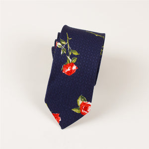 Mantieqingway 6cm Men's Cotton Necktie Business Suits Neck Ties Wedding Print Floral Neckwear Tie Brand Skinny Gravatas Gift