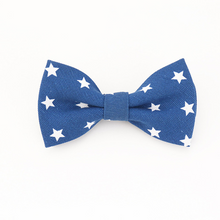 Fashion Plaid Print Child Bow Tie Unisex Dots Baby Boy Cartoon Collar Bowtie Cravat Skinny Neck Tie For Suits Five-Stars Bowtie