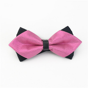 Mantieqingway Aristocracy Style Cravat Bowknot Men Sharp Double Bowknots Mens Bow Tie Solid Color Bow Wedding Groom Bowtie Gifts