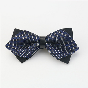 Mantieqingway Aristocracy Style Cravat Bowknot Men Sharp Double Bowknots Mens Bow Tie Solid Color Bow Wedding Groom Bowtie Gifts