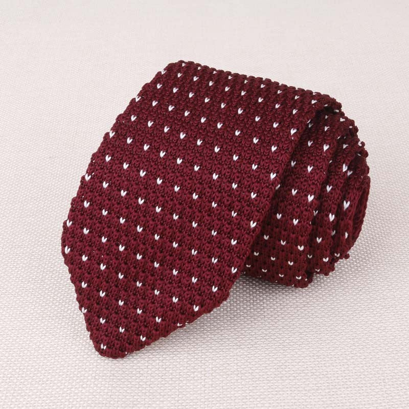 Mantieqingway Men's Suits Knit Tie Plain Necktie For Wedding Party Tuxedo Striped Woven Skinny Gravatas Cravats Accessories