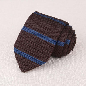 Mantieqingway Men's Suits Knit Tie Plain Necktie For Wedding Party Tuxedo Striped Woven Skinny Gravatas Cravats Accessories