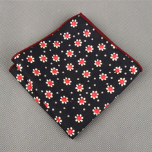 Mantieqingway Men's Cotton Pocket Square Western Style Floral Handkerchief for Suit Pocket Wedding Square Paisley Hanky