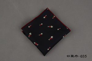 Mantieqingway Brand Fashion Cotton Pocket Squares Men Paisley Square Handkerchief Polka Dots Men Wedding Suit Square Pocket