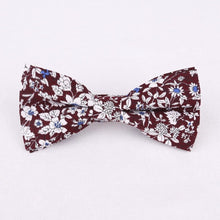 Mantieqingway Popular Bow Ties Cotton Floral Neckwear Bowtie for Men Suit Bow Tie for Mens Wedding Party Fashion Accessories