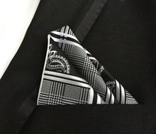 Mantieqingway Polyester Hanky Gold & Black Paisley Men Fashion Plaid Pocket Square Handkerchiefs for Men Suit Tie Handkerchief