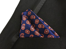 Mantieqingway Paisley Handkerchief for Men Suit Polyester Red Paisley and Dot Men Fashion Paisley Pocket Square Tie Handkerchief