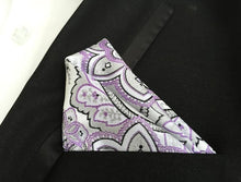 Mantieqingway Paisley Handkerchief for Men Suit Polyester Red Paisley and Dot Men Fashion Paisley Pocket Square Tie Handkerchief
