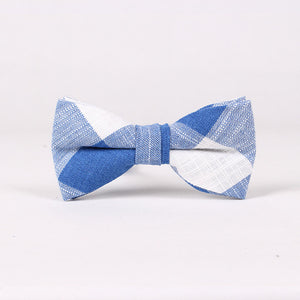 Mantieqingway Blue Black Plaid Bowtie for Groomsmen Wedding Formal Wear Business Men Cravat Fashion Casual Men Bowtie Bow Tie