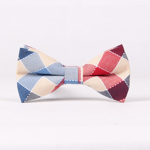 Mantieqingway Multicolor Plaid Bowtie for Groomsmen Wedding Formal Wear Business Men Cravat Fashion Casual Men Bowtie Bow Tie