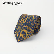 Mantieqingway Brand Ties Men Polyester Ties Floral Gravata for Mens Polka Dots Business Ties Bridegroom Paisley Men Neck Ties