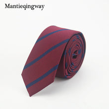 Mantieqingway Tie Men's Polyester Slim Necktie for Suits Plaid Polka Dots Ties for Men Suit Navy Blue Men Tie Narrow Neck Tie
