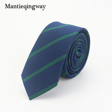 Mantieqingway Tie Men's Polyester Slim Necktie for Suits Plaid Polka Dots Ties for Men Suit Navy Blue Men Tie Narrow Neck Tie