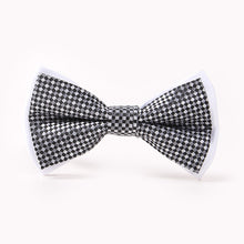 Mantieqingway Brand Plaid Bow Ties for Men Patchwork Paisley Solid Bowtie for Mens Wedding Fashion White Dots Bowties