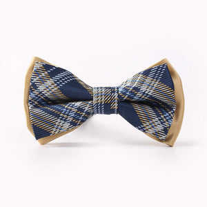 Mantieqingway Brand Plaid Bow Ties for Men Patchwork Paisley Solid Bowtie for Mens Wedding Fashion White Dots Bowties