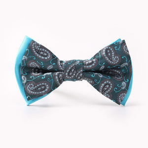 Mantieqingway Brand Plaid Bow Ties for Men Patchwork Paisley Solid Bowtie for Mens Wedding Fashion White Dots Bowties