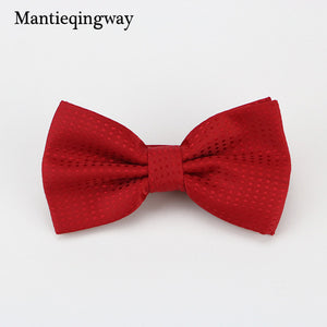 Mantieqingway Candy Color Bowtie Fashion Baby Boys Girls Wedding Suits Accessories Bowties Cute Kids Bow Tie Children Dots Ties