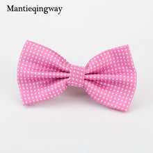 Mantieqingway Candy Color Bowtie Fashion Baby Boys Girls Wedding Suits Accessories Bowties Cute Kids Bow Tie Children Dots Ties