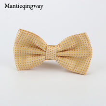 Mantieqingway Candy Color Bowtie Fashion Baby Boys Girls Wedding Suits Accessories Bowties Cute Kids Bow Tie Children Dots Ties