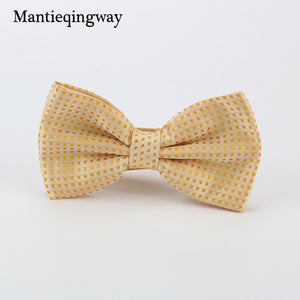 Mantieqingway Candy Color Bowtie Fashion Baby Boys Girls Wedding Suits Accessories Bowties Cute Kids Bow Tie Children Dots Ties