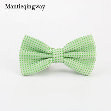 Mantieqingway Candy Color Bowtie Fashion Baby Boys Girls Wedding Suits Accessories Bowties Cute Kids Bow Tie Children Dots Ties