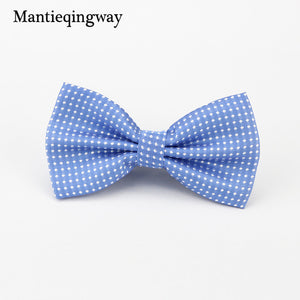 Mantieqingway Candy Color Bowtie Fashion Baby Boys Girls Wedding Suits Accessories Bowties Cute Kids Bow Tie Children Dots Ties