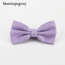 Mantieqingway Candy Color Bowtie Fashion Baby Boys Girls Wedding Suits Accessories Bowties Cute Kids Bow Tie Children Dots Ties