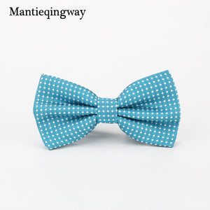 Mantieqingway Candy Color Bowtie Fashion Baby Boys Girls Wedding Suits Accessories Bowties Cute Kids Bow Tie Children Dots Ties