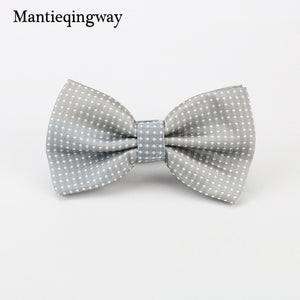 Mantieqingway Candy Color Bowtie Fashion Baby Boys Girls Wedding Suits Accessories Bowties Cute Kids Bow Tie Children Dots Ties