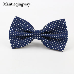 Mantieqingway Candy Color Bowtie Fashion Baby Boys Girls Wedding Suits Accessories Bowties Cute Kids Bow Tie Children Dots Ties