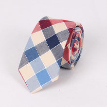 Mantieqinwgay Business Ties for Men Cotton Neckties for Formal Wedding Plaid Pattern Jacquard Neckties Brand Men's Ties Cravats