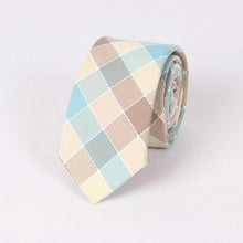 Mantieqinwgay Business Ties for Men Cotton Neckties for Formal Wedding Plaid Pattern Jacquard Neckties Brand Men's Ties Cravats