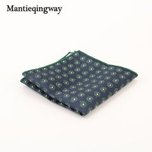 Mantieqingway Paisley Flower Dots Pattern Handkerchief Men Business Suit Polyester Pocket Square Navy Stripe Red Handkerchiefs