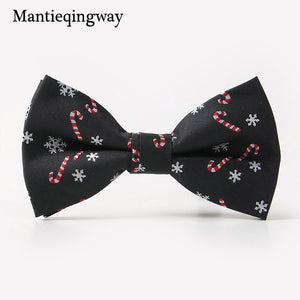 Mantieqingway Brand Bow Ties for Men Christmas Tree Bowties For Mens Wedding Cravat Fashion Casual Bowknot Bowties Men Gifts