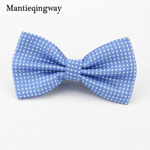 Mantieqingway Candy Color Bowtie Fashion Baby Boys Girls Wedding Suits Accessories Bowties Cute Kids Bow Tie Children Dots Ties