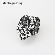 Mantieqingway Cotton Ties for Men Fashion New Flower Neck Ties for Wedding Floral Dots Gravata Tie Bridegroom Skinny Neck Tie