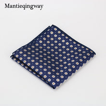 Mantieqingway Polyester Stripe Floral Dots Pattern Handkerchiefs Men Suits Pocket Squares Handkerchiefs For Wedding Towel Hanky