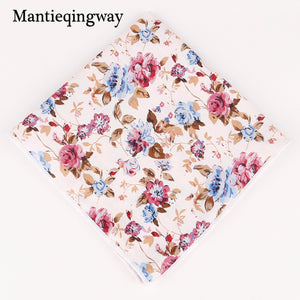 Mantieqingway Cotton Pocket Square Mens Pocket Squares Formal Business Suit Wedding Party Handkerchiefs Ladies Pocket Hanky