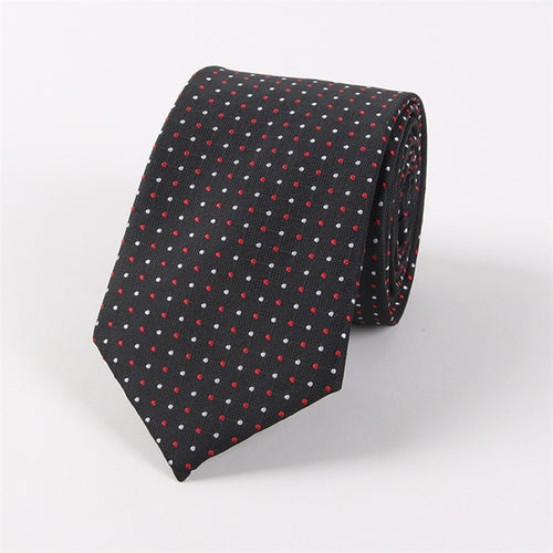 Mantieqingway Brand Men's Necktie Dot Business Formal Ties for Men & Women 7CM Tie Polyester Gravata Wedding Party Gifts