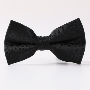 Mantieqingway New Arrival Fashion Dot Polyester Bowties Mens Trendy Business Suit Shirt Black Bowtie Exquisite Gravata Bow Tie