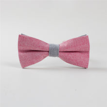 Mantieqingway Patchwork Solid Self Tie Bow Ties Cotton Linen Self Tied Bowknot Bowties for Men Wedding Party Bowties Neck Ties