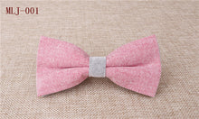 Mantieqingway Patchwork Solid Self Tie Bow Ties Cotton Linen Self Tied Bowknot Bowties for Men Wedding Party Bowties Neck Ties