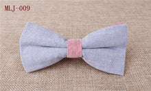 Mantieqingway Patchwork Solid Self Tie Bow Ties Cotton Linen Self Tied Bowknot Bowties for Men Wedding Party Bowties Neck Ties