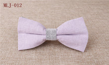 Mantieqingway Patchwork Solid Self Tie Bow Ties Cotton Linen Self Tied Bowknot Bowties for Men Wedding Party Bowties Neck Ties