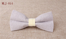 Mantieqingway Patchwork Solid Self Tie Bow Ties Cotton Linen Self Tied Bowknot Bowties for Men Wedding Party Bowties Neck Ties