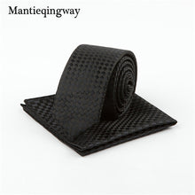 Mantieqingway Business 22*22 CM Men's Handkerchief Polyester Tie Set Striped Pocket Square Corbatas Hombre Pajarita Wedding