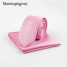 Mantieqingway Business 22*22 CM Men's Handkerchief Polyester Tie Set Striped Pocket Square Corbatas Hombre Pajarita Wedding